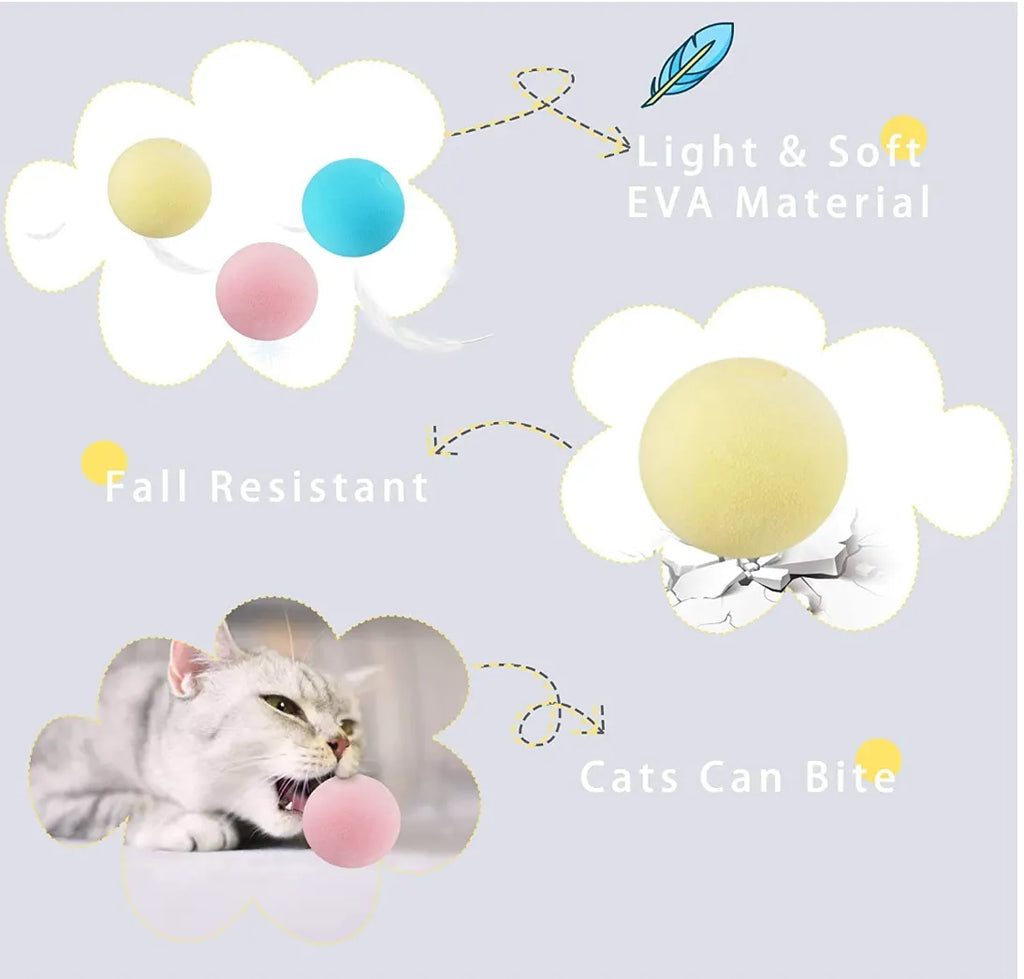 Sound-Activated Cat Toy Balls
