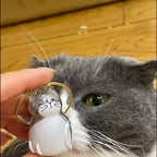 Fillable Cat-Shaped Keepsake Keychains – 2 Pieces, 6 Styles