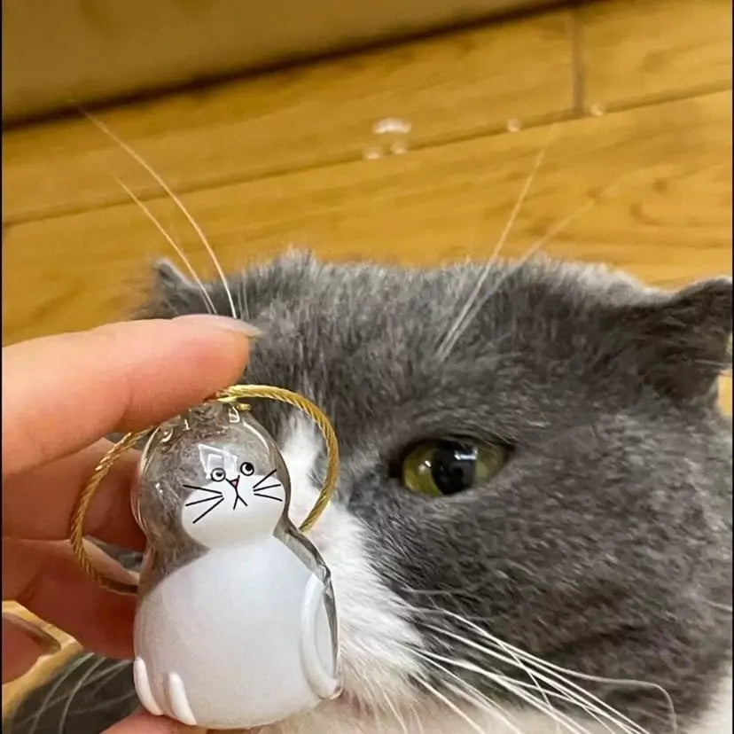 Fillable Cat-Shaped Keepsake Keychains – 2 Pieces, 6 Styles