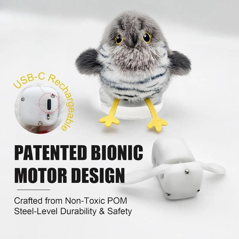 Motion-Activated Electronic Cat Toys – Bird, Mouse, or Butterfly
