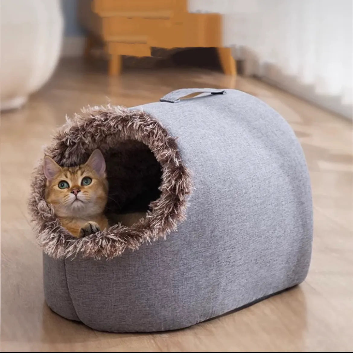 Plush Indoor Pet Cave House – 5 Styles, 2 Sizes