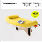 Adjustable Window Sill Cat Perch with Soft Cover – 9 Styles