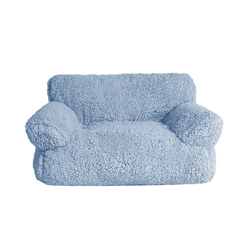Plush Bolster Sofa Bed for Dogs and Cats – 3 Colors