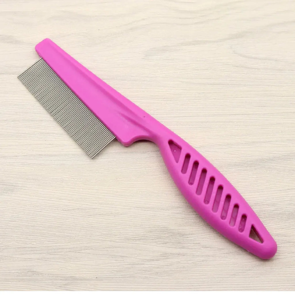 Fine-Tooth Flea Comb for Dogs and Cats – 5 Handle Styles