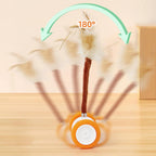 USB-Rechargeable Moving Cat Toy with Tail