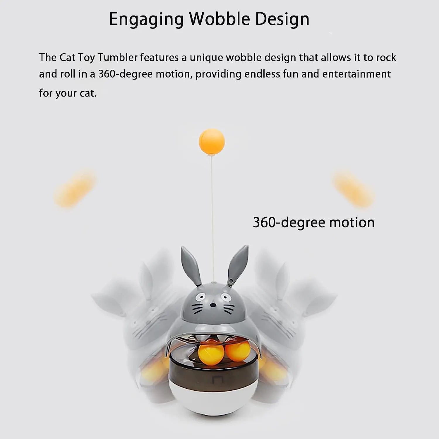 Interactive Tumbler Cat Toy in 4 Colors