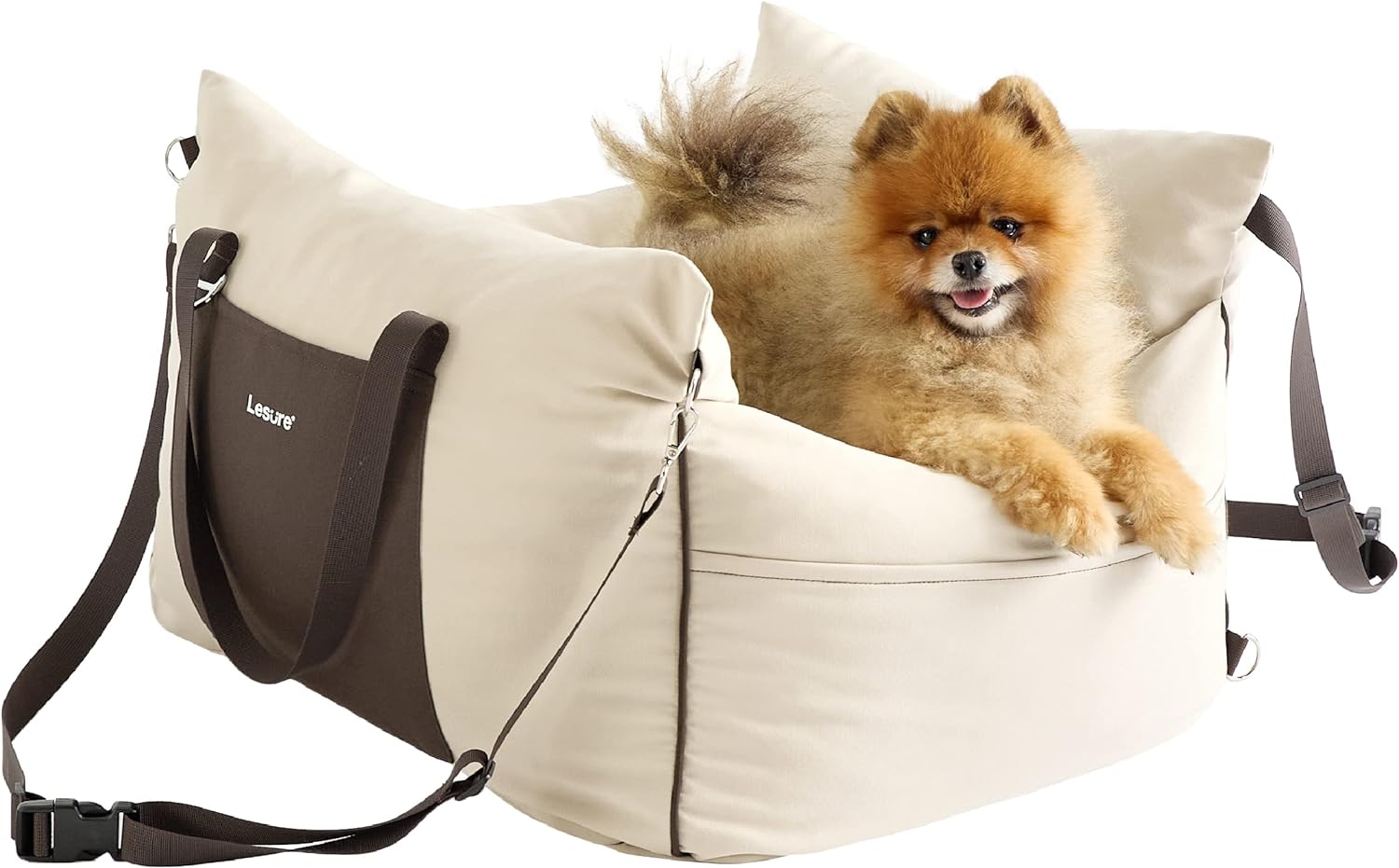 Bolstered Small Pet Car Seat & Travel Bed – 9 Colors