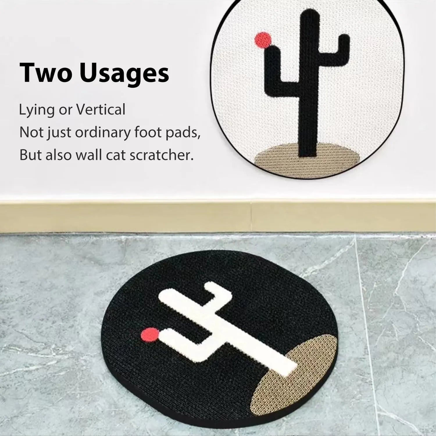 17-Inch Wall-Mounted Cat Scratching Post
