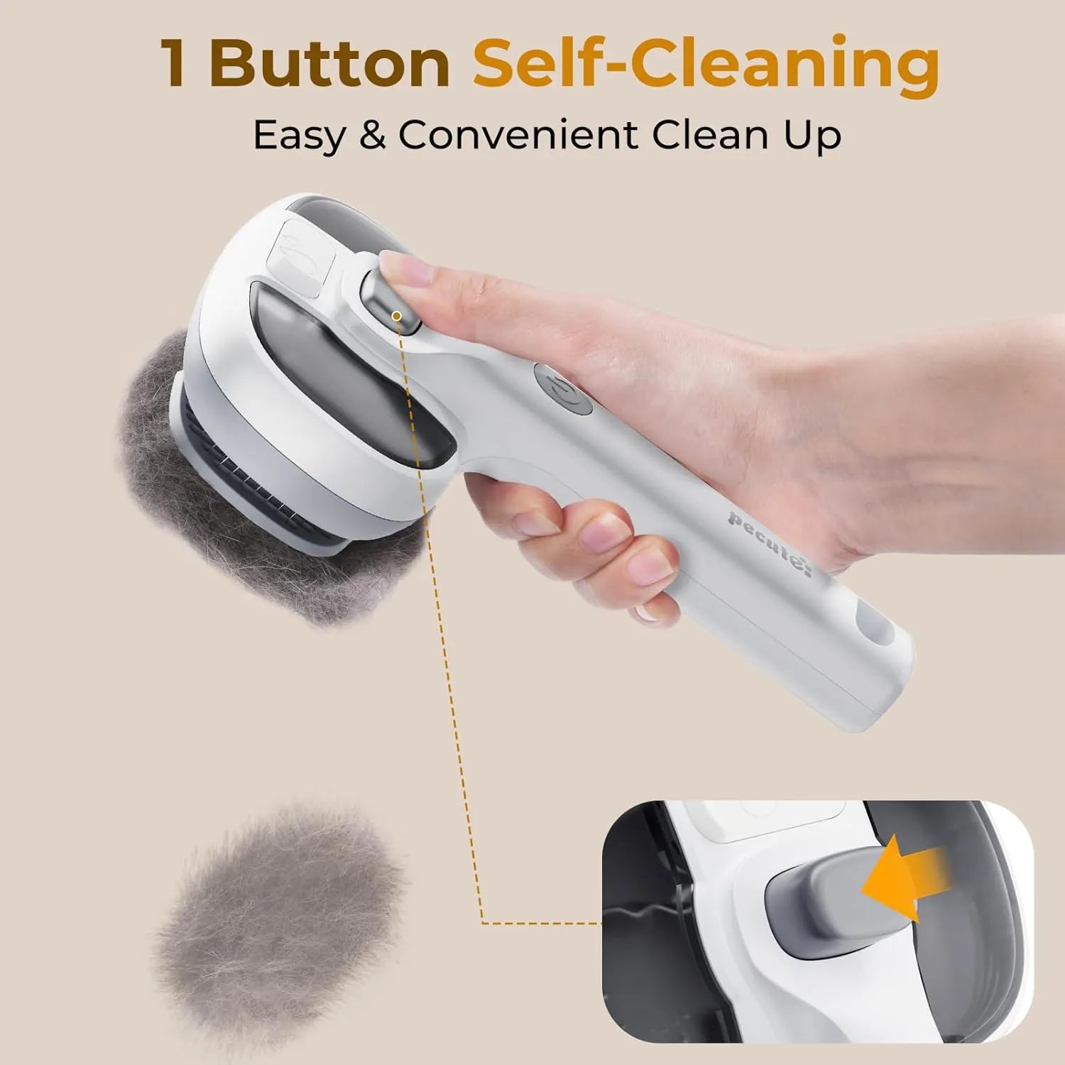 Rechargeable Cool-Mist Self-Cleaning Pet Brush – 2 Colors