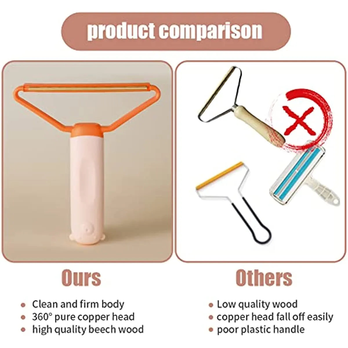 T-Shaped Pet Hair Remover for Upholstery – 3 Colors
