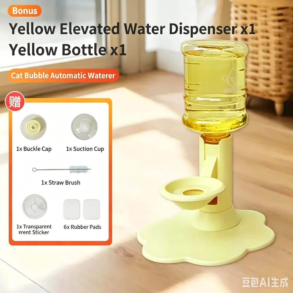 Gravity Pet Water Dispenser Stand – With or Without Bottle