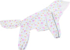 Full-Coverage Large Dog Raincoat with Clear-Brim Hood