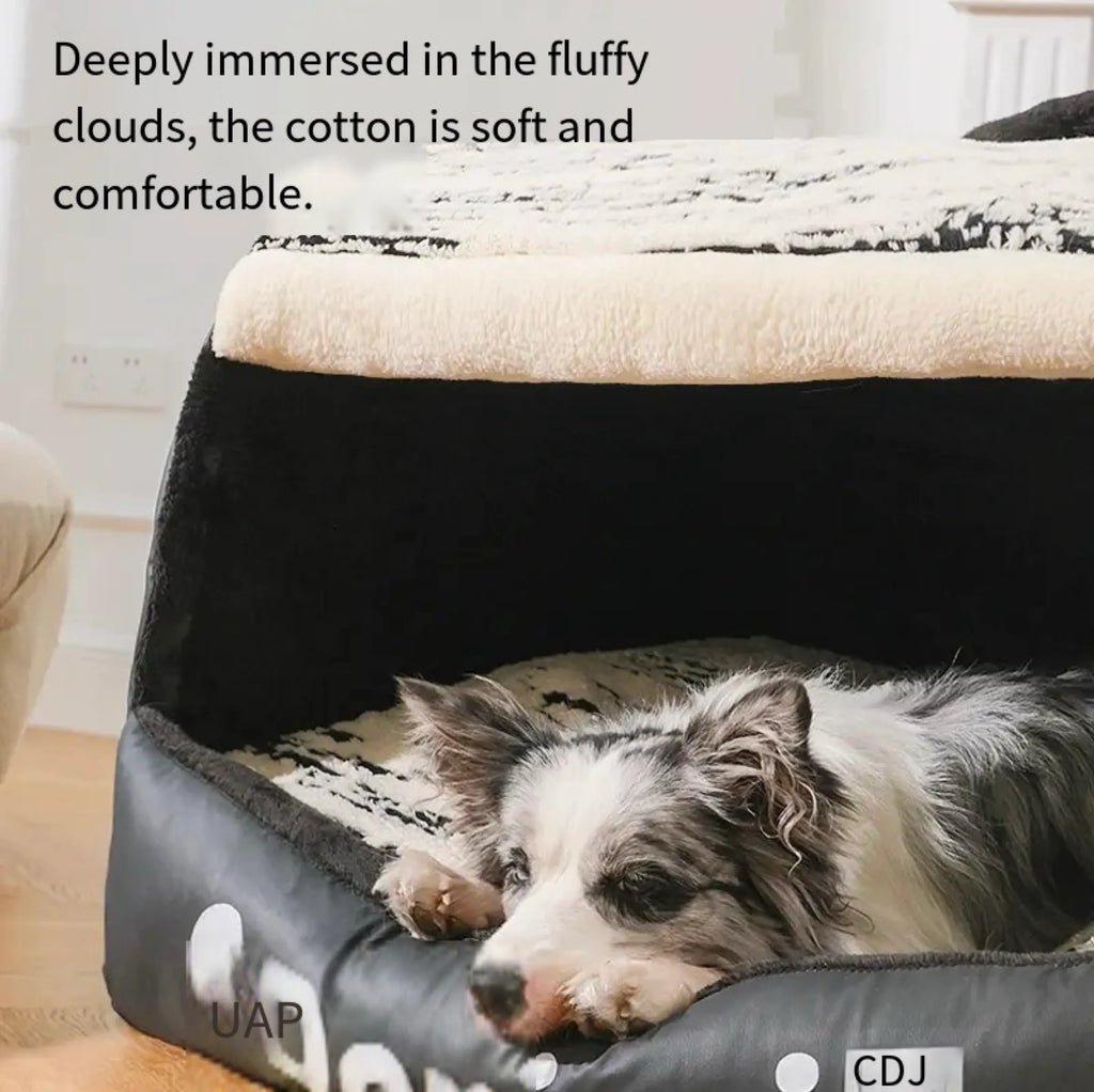 Cozy Pet House.Foldable Warm Kennel Dog/Cat Bed