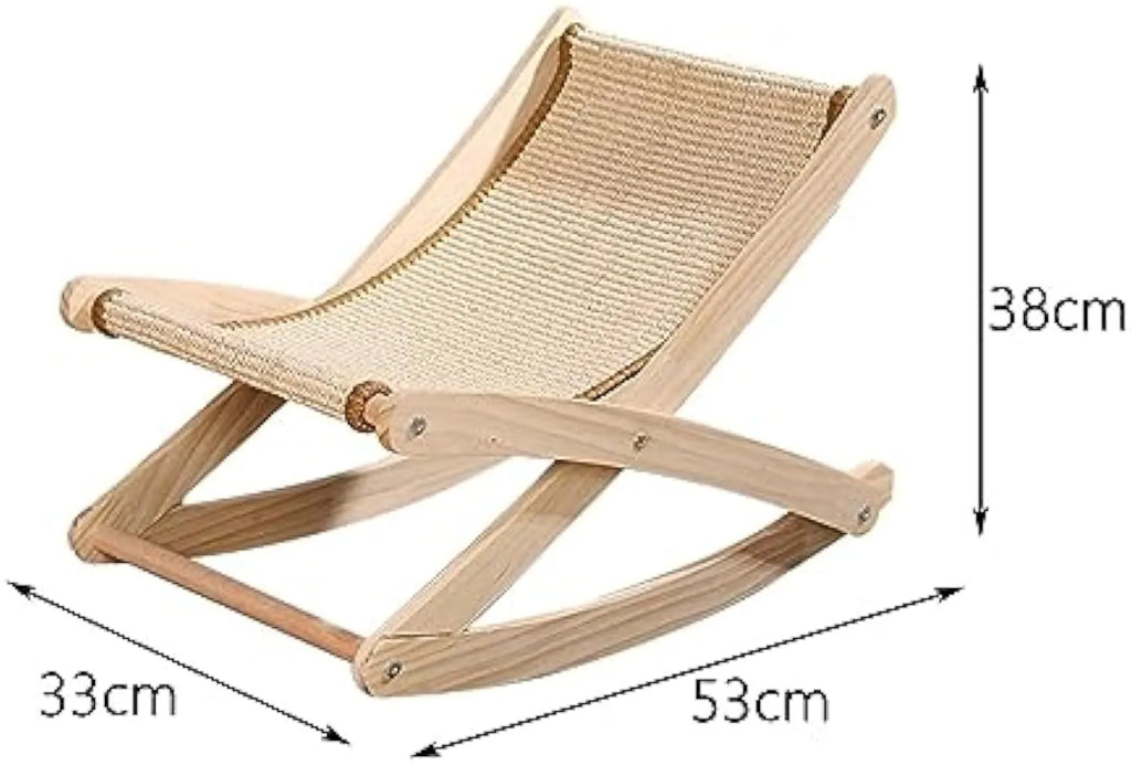 Adjustable Sisal Cat Lounge Chair with Teaser