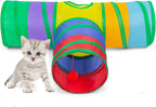 3-Way Collapsible Cat Tunnel with Play Ball – 7 Styles