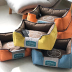 Washable Canvas Bolster Bed for Dogs and Cats – 3 Sizes