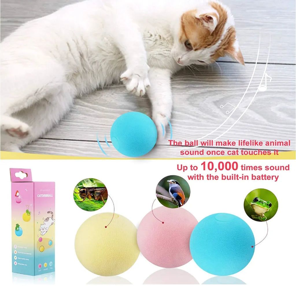 Sound-Activated Cat Toy Balls