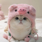 Plush Character Pet Hat – 13 Styles, Single or 3-Piece Set