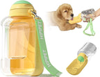 Large-Capacity Dog Travel Water Bottle with Drinking Bowl