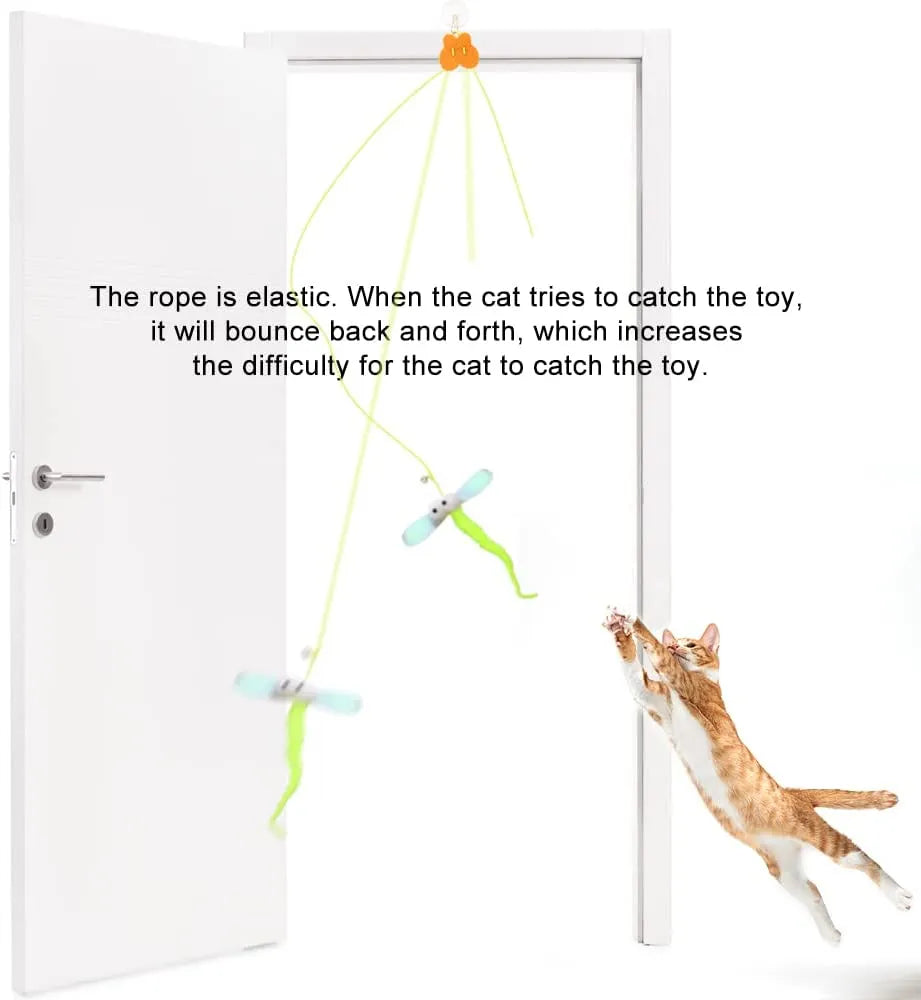 Hanging Stretchy Rope Cat Teaser Toy – 11 Styles