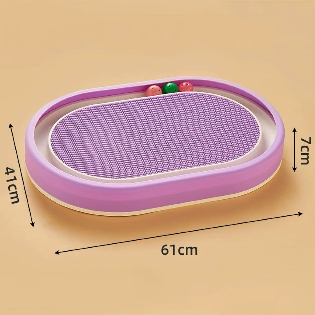 Round Cat Scratcher with Ball Track – 6 Styles