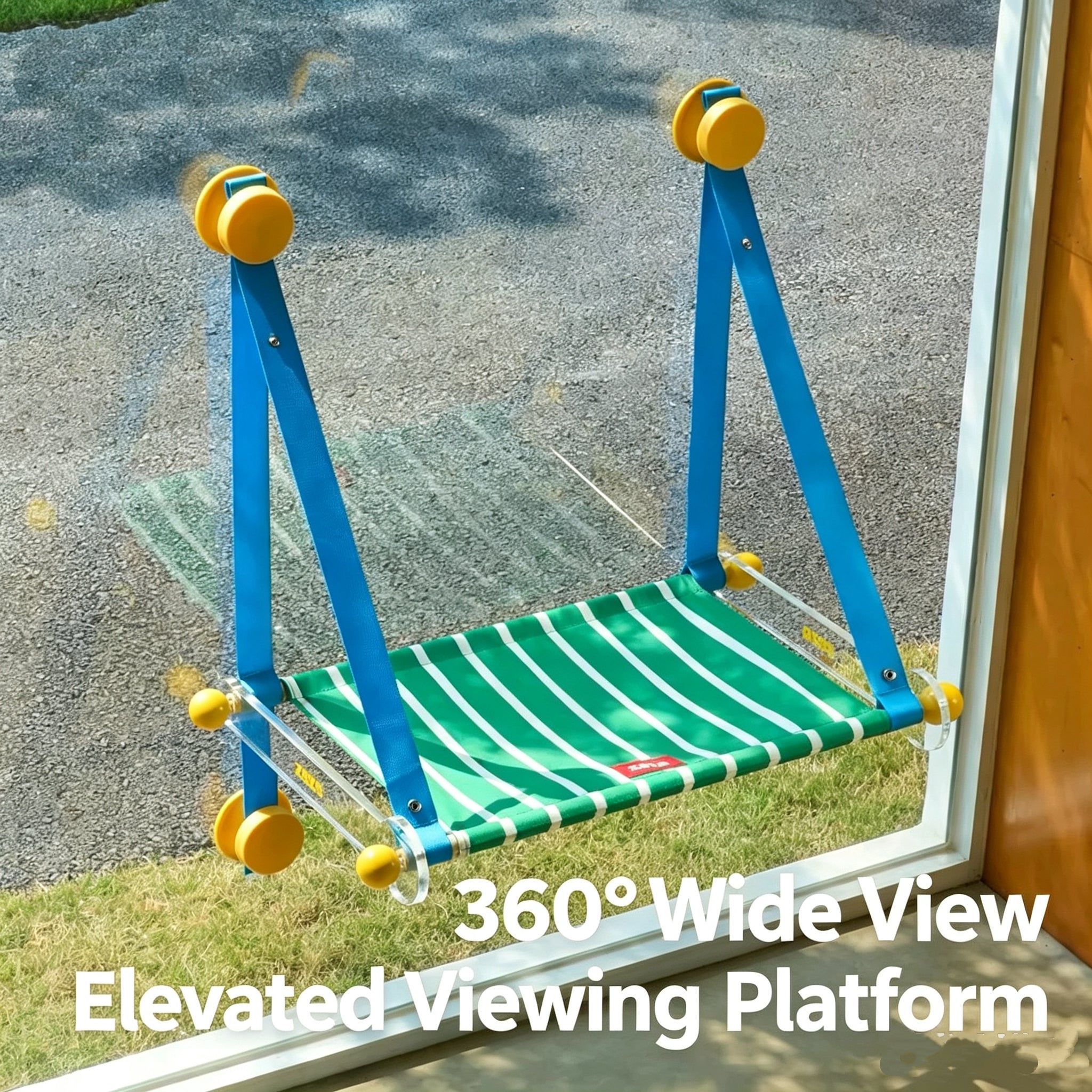 Foldable Acrylic Cat Window Hammock with Suction Cups – 2 Styles