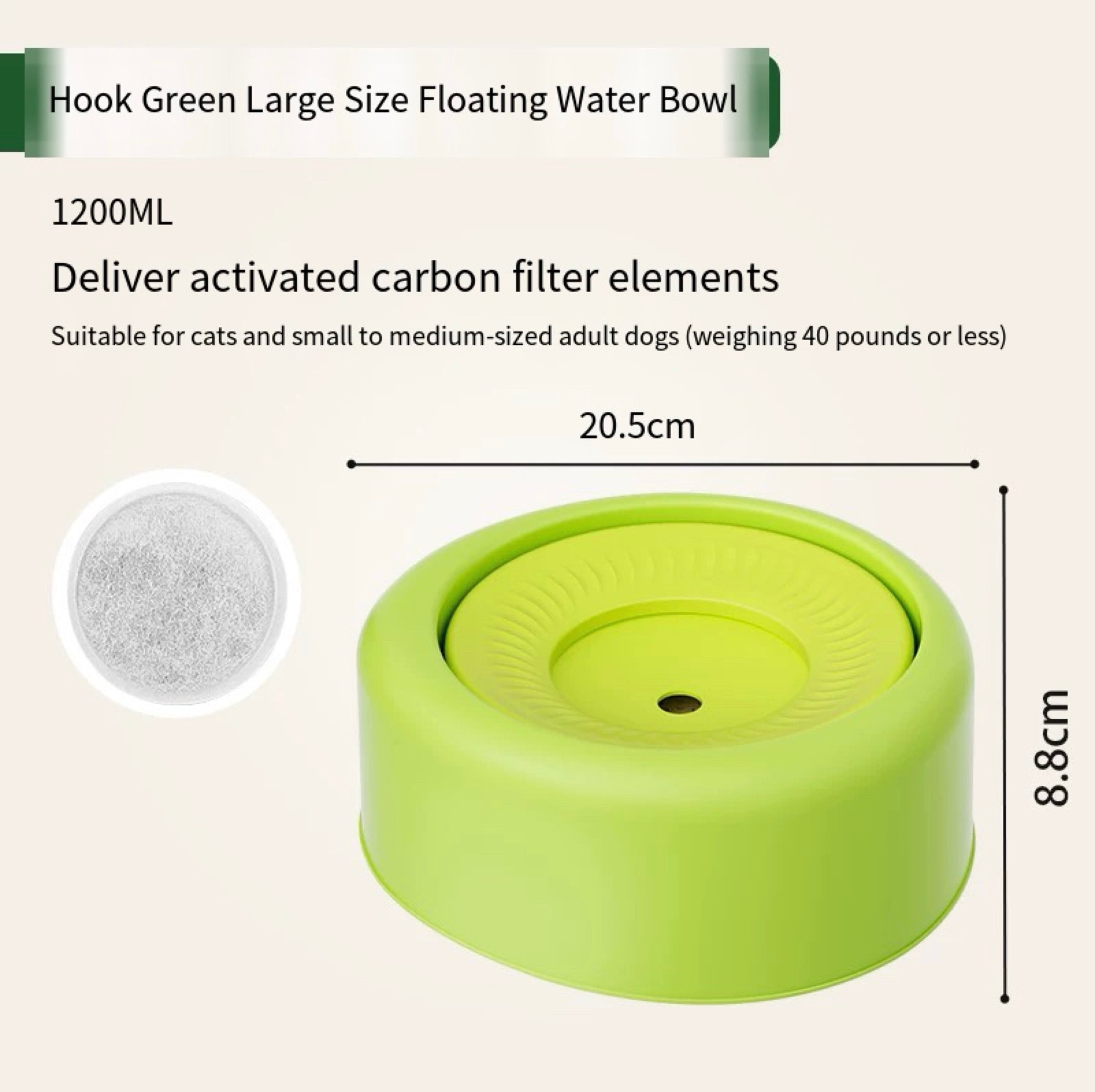 Reduced-Spill Pet Water Bowl – 4 Colors