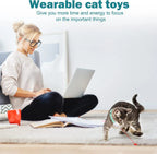 Automatic Hands-Free Cat Laser Collar Toy