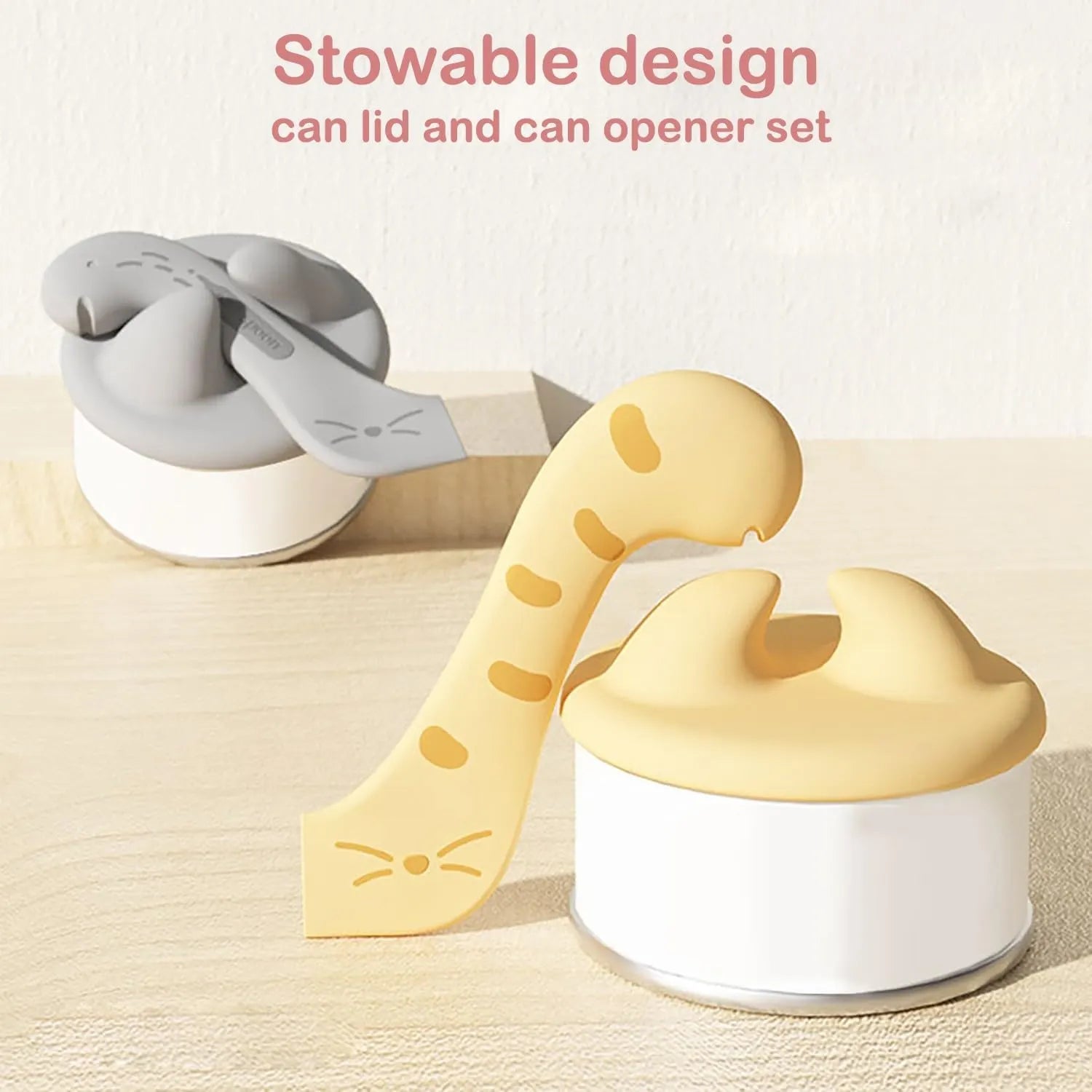 3-in-1 Pet Food Can Lid, Opener & Spoon