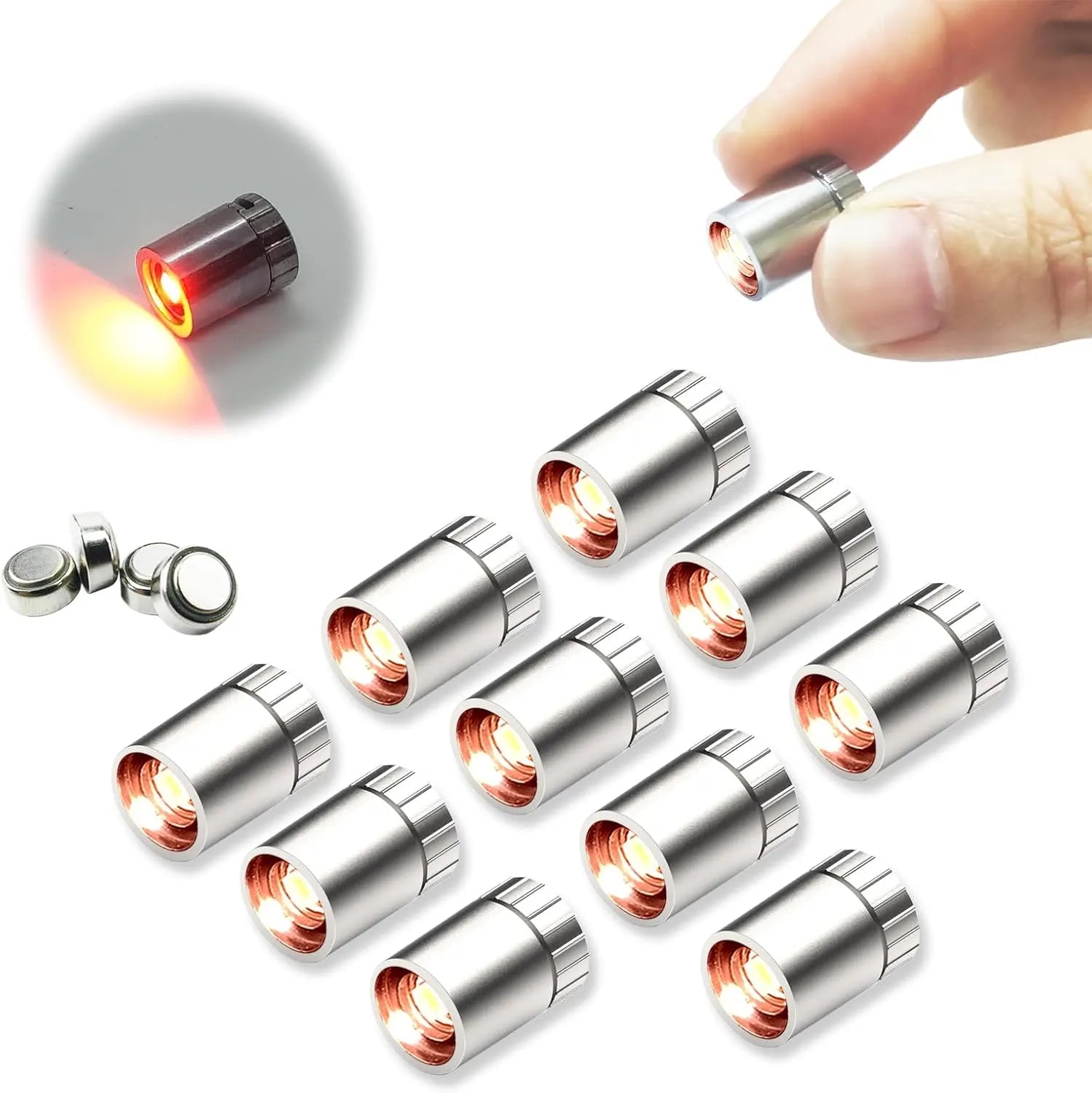 10-Pack Battery-Powered Mini LED Lights for Dollhouses & DIY Crafts