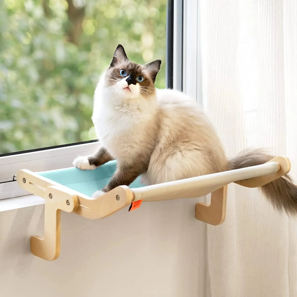 Adjustable Window Sill Cat Perch with Soft Cover – 9 Styles