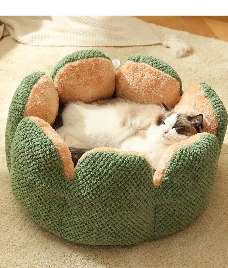 Round Nest Bed for Cats & Small Pets