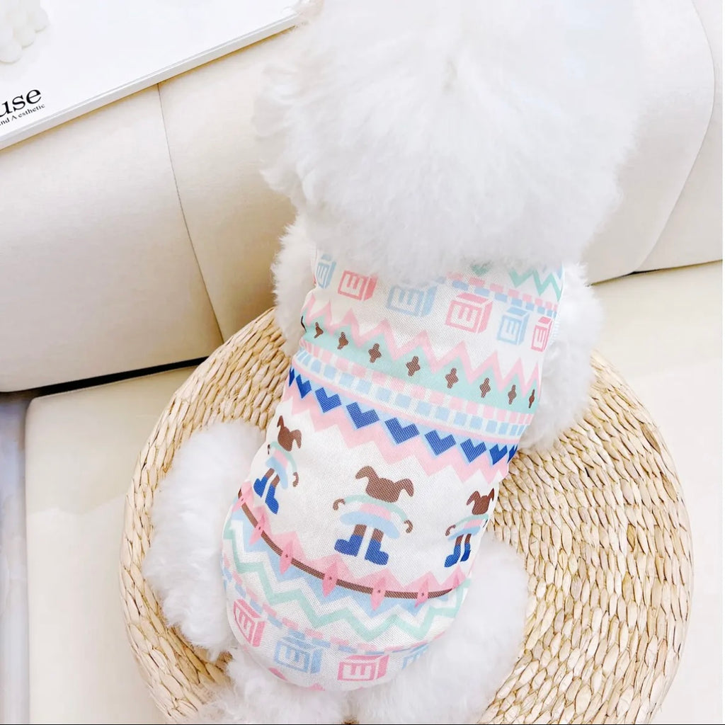 Lightweight Printed T-Shirt for Small Dogs – 10 Styles