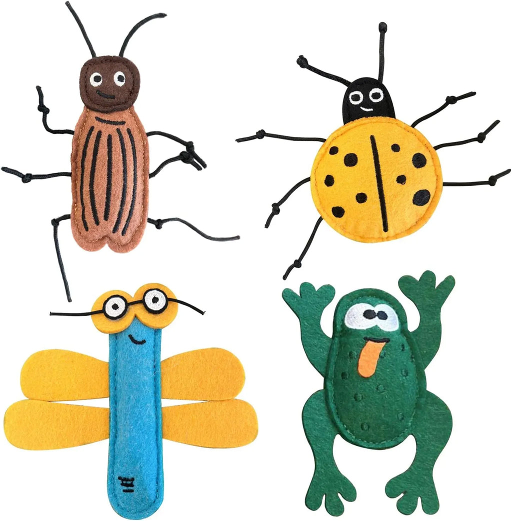 Felt Catnip Insect Toy – Single or 4-Piece Set