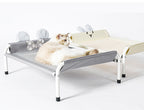 Elevated Pet Camp Bed – Grey or Yellow, 3 Sizes