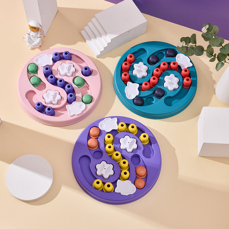 Round Multi-Level Pet Treat Puzzle – 3 Colors