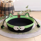 Handwoven Cotton Rope Cat Basket Bed with Teaser – 10 Designs