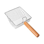 Large Wire Cat Litter Scoop with Wooden Handle – Color & Bag Options