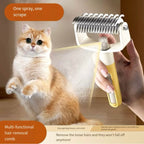 Pet Deshedding Comb with Mist Spray – 3 Colors