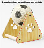 Sisal Cat Scratch Ball with Wooden Base