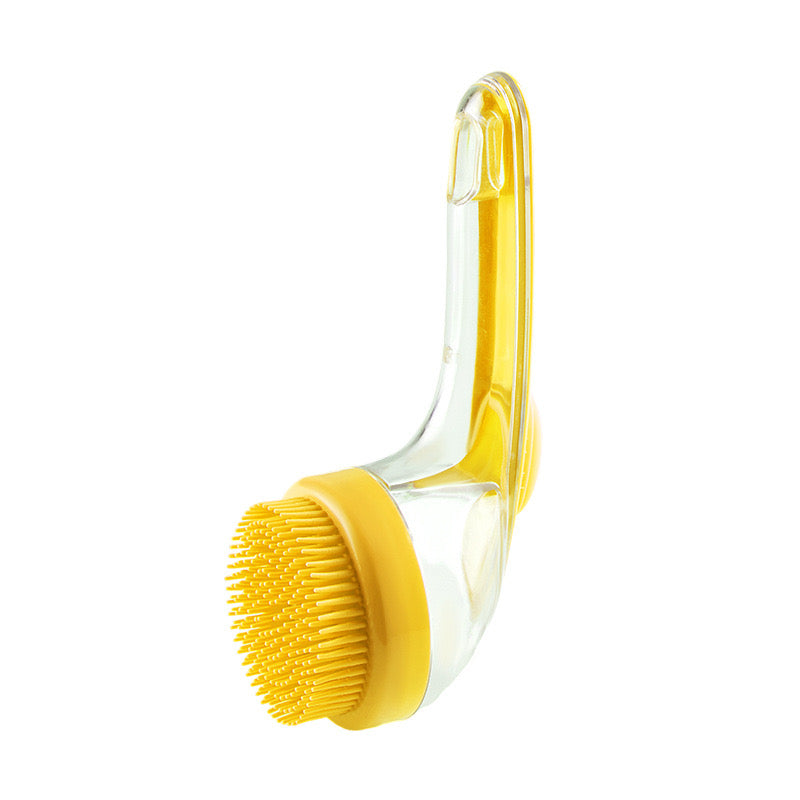 Long-Handle Pet Bath Brush with Shampoo Reservoir – 4 Colors