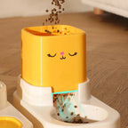 Large-Capacity Cat Food & Water Dispenser Set