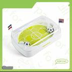 Interactive Tabletop Soccer Game for Cats