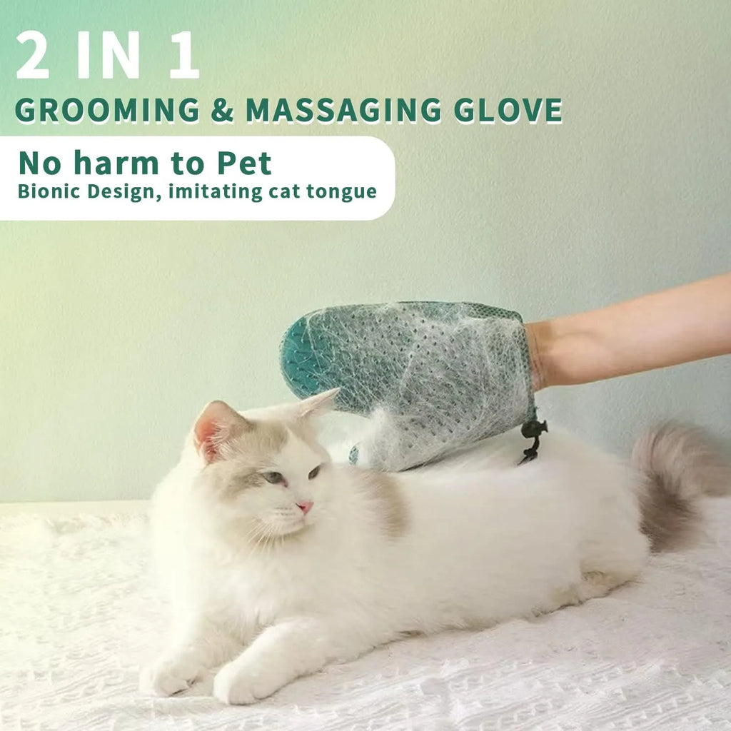 Silicone Pet Grooming Mitt – Single or Pair