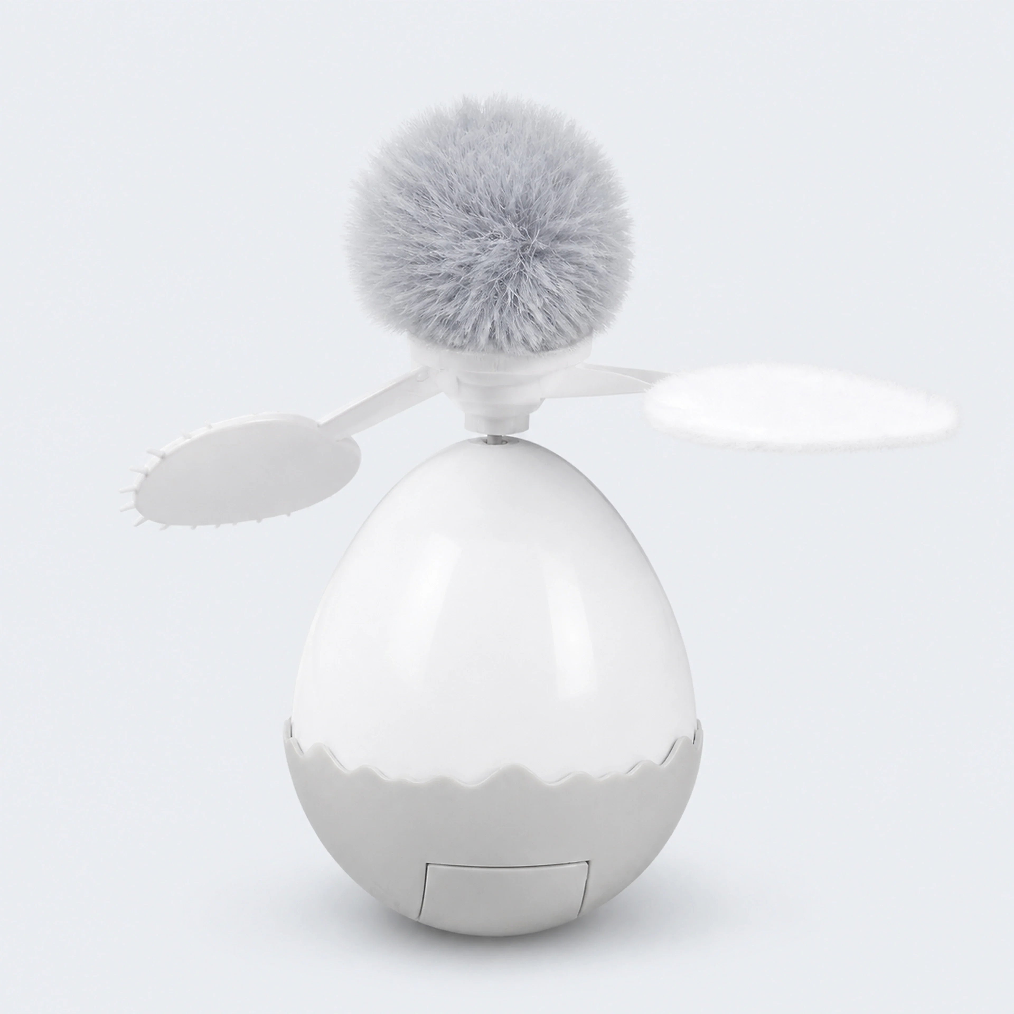 Electronic Tumbler Cat Toy with Pom-Pom & Feathers | ALDERKIN