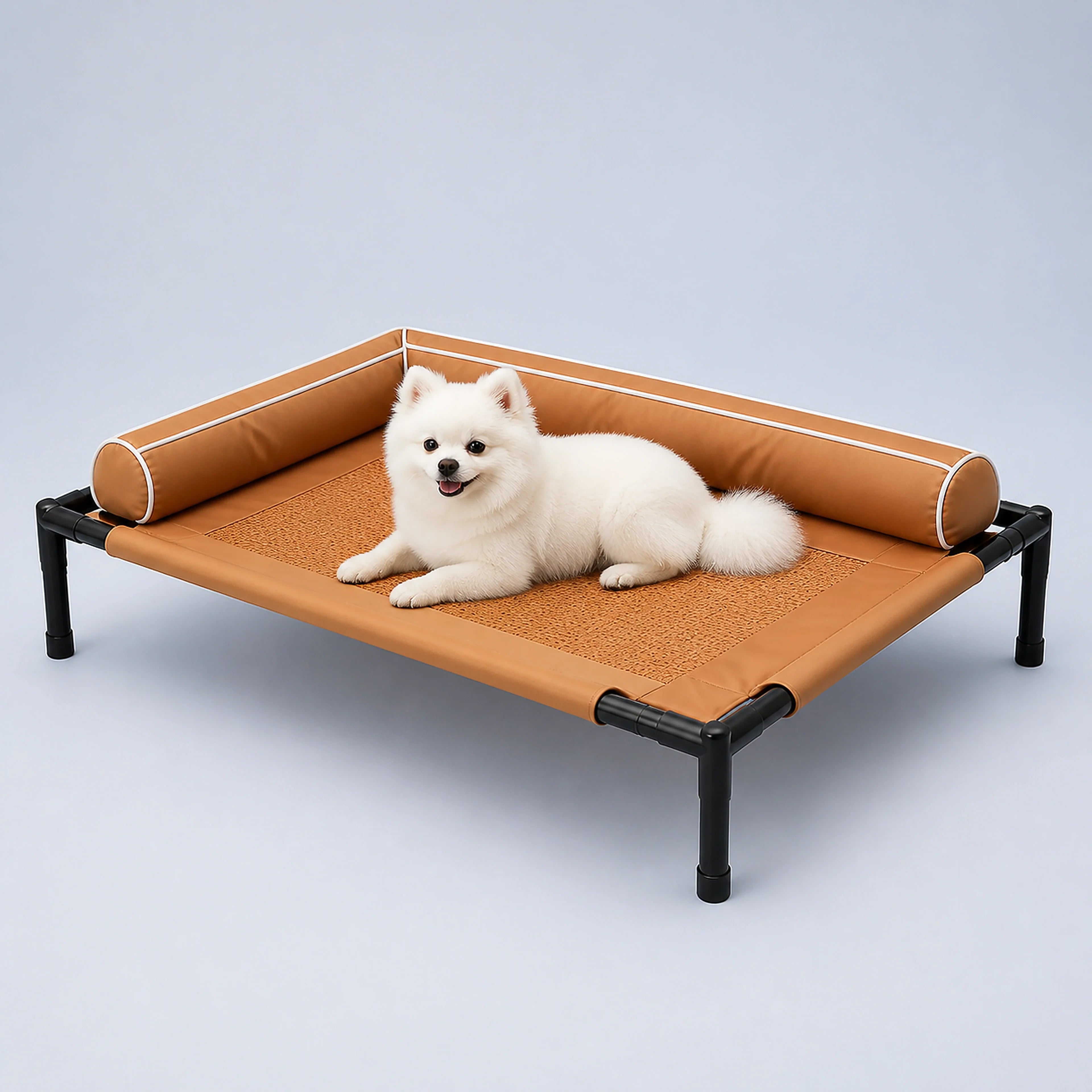 Elevated Pet Bed with Padded Safety Bolsters – 3 Styles | ALDERKIN