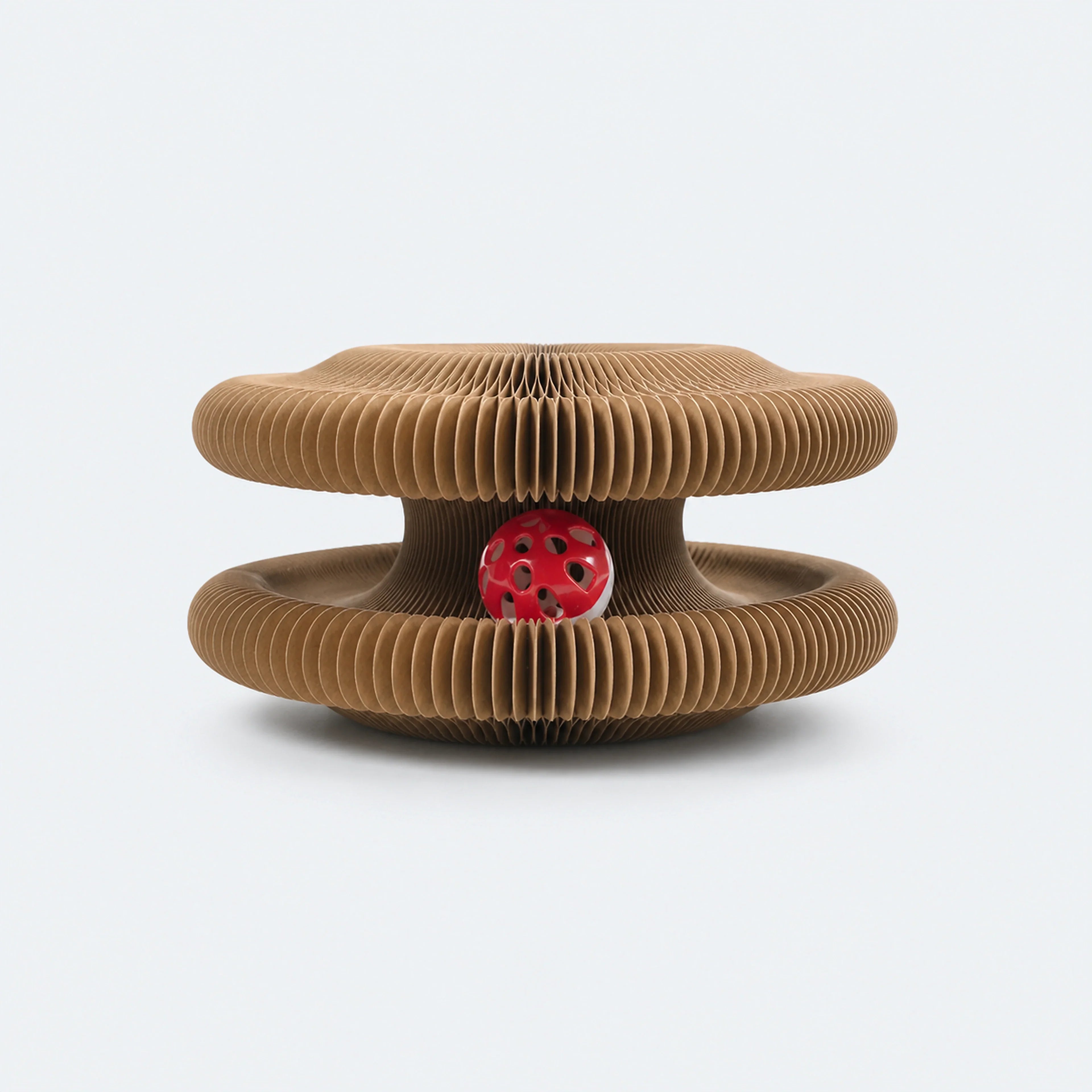 Expandable Cardboard Cat Scratcher with Ball Track | ALDERKIN