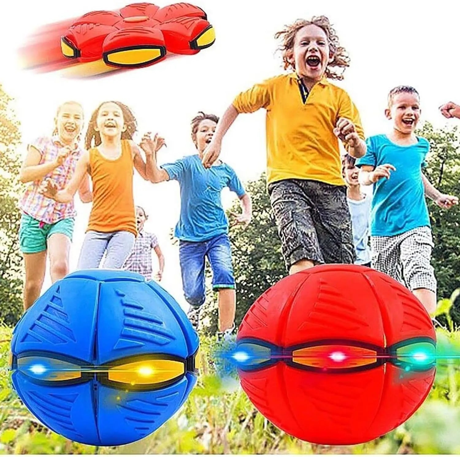 Transforming UFO Flying Disc Ball Toy – 2 Colors