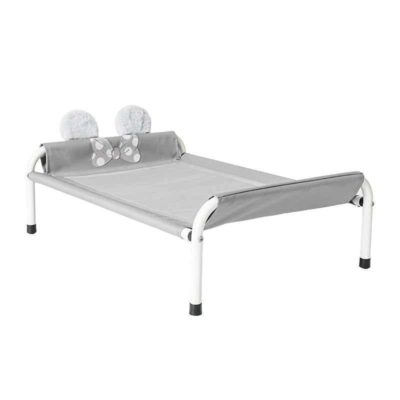 Elevated Pet Camp Bed – Grey or Yellow, 3 Sizes