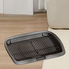 Raised-Grid Dog Potty Tray – 2 Colors, 2 Sizes
